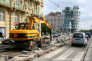 Demolice betonové desky na Jiráskově náměstí zc. 