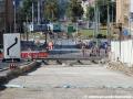 Celkový pohled na spodní úsek tramvajové tratě ve Svatovítské ulici k Vítěznému náměstí. | 21.7.2013