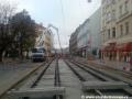 Zřizování konstrukce W-tram u Arbesova náměstí.  | 11.11.2014