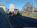 Mezi smyčkou a zastávkou Těšnov již probíhá pokládka asfaltové podkladní vrstvy pro uložení velkošných panelů BKV. | 24.02.2024