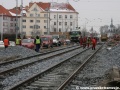 Rekonstrukce tramvajové tratě u zastávky Malovanka je v plném proudu. | 16.2.2010