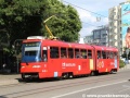Vůz K2S ev.č.7105 na lince 5 dodaný do Bratislavy v roce 1977 a zmodernizovaný o 22 let později. | 18.7.2012