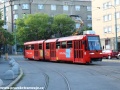 Od zastávky Vazovova na Legionársku vypravený na linku 2 míří vůz K2S ev.č.7125 modernizovaný v roce 2006. | 18.7.2012