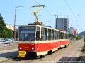Súprava 7915+7916 prichádza na výstupnú zastávku v Dúbravke. | 3.7.2012