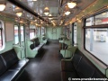 Interiér vozu typu Ev3 ev.č.182 vyvolává vzpomínky na interiér pražských „éček“. | 12.7.2012