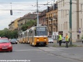 Provoz se postupně obnovuje tak místo s poškozenými trolejemi opouští, pod dohledem pracovníků, také trojice vozů T5C5 ev.č.4301+4273+4244. | 12.7.2012