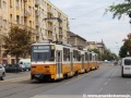 Do zastávky Dévai utca vjíždí trojice vozů T5C5 ev.č.4239+4047+4294 na lince 14. | 12.7.2012