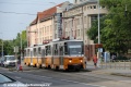 Do zastávky Újpest-Központ M míří souprava vozů T5C5K2 #4229+4216+4153 vypravená na linku 14. | 27.6.2017