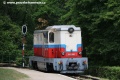 Motorová lokomotivy Mk 45-2003 ve stanici Hűvösvölgy objíždí soupravu osobního vlaku, aby se postavila do jeho čela a vydala na zpáteční cestu. | 28.6.2017