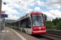 Citylink #435 na lince C15 v zastávce Hilbersdorf, odkud je přístup do železničního muzea. Trolejové vedení zde náleží vlakové dopravě, Citylink musí využít dieselagregáty. | 8.8.2021