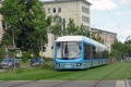 Variobahn #613 na lince 3 míří po nové tramvajové trati k zastávce TU Campus. | 9.8.2021