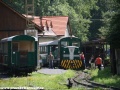 Motorová lokomotiva TU45.001 v Čiernem Balogu. | 7.8.2010