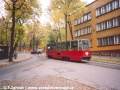 Sosnowiec, trojúhelník, ulice Okrzei s vozem 105N | 1.10.2004