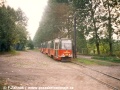 Trať do Radzionkowa se soupravou vozů 105N vedenou vozem ev.č.464 | 11.9.1998