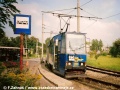 Zychcice s vozem 105N ev.č.665 - tady už tramvaje nepojedou... | 11.9.1998