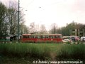 Vůz T4SU ev.č.281 na Thaellmannově ulici vypravený na linku 8 | 28.4.1996