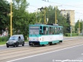 Ke smyčce Havlíčkova míří vůz T6A5 ev.č.612 na lince 2. | 14.7.2012