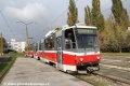 Záložní vlak ve vozovně obsazený vozem KT8D5.RN2 ev.č.534 ve vozovně tramvají. | 18.10.2014