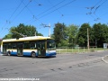 Trolejbus Škoda 24Tr Citelis 1A ev.č.57 projíždí křižovatkou u vozovny Úšovice. | 13.-14.6.2014