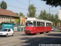 Ex vídeňský motorák SGP E1 ev.č.193 burácí po trati ke konečné zastávce Tiszai pu. | 8.8.2007