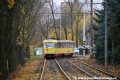 Souprava vozů T3M3 ev.č.282+247 vypravená na linku 4 míří k zastávce Litvínov, U dílen. | 5.11.2010