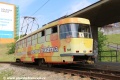 Ve smyčce Most, Interspar manipuluje vůz T3M3 ev.č.305 vypravený na linku 2. | 2.6.2012