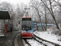 GT8N na lince 7 v konečné stanici Bayernstrasse | 13.12.2008