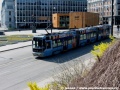 Tramvaj SL 95 v pozadí s pozůstatky po MS2011 v klasickém lyžování. | duben/květen 2011
