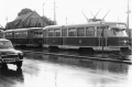 Souprava vozů T2 vypravená na linku 9 ve smyčce Poruba, Vřesinská | 25.7.1981