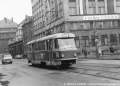 Sólo vůz T3 ev.č.774 vypravený na linku 12 na náměstí E.Beneše | 8.4.1976