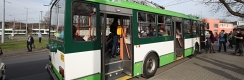 Poslední provozní trolejbus Škoda 14TrM ev.č.457 u obratiště Božkov. | 9.4.2018