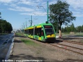 Poblíž zastávky Smoluchowskiego zachycen vůz Solaris Tramino S105P ev. č. 559. | 1.7.2014