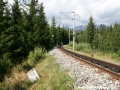 Trať ozubnicové železnice k zastávce Tatranský Lieskovec | 10.8.2010