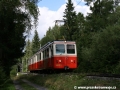 Jednotka ozubnicové železnice 405 951-8+905 951-0 klesá do Štrby | 10.8.2010