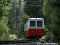 Jednotka ozubnicové železnice 905 951-0+405 951-8 klesá do Štrby | 10.8.2010