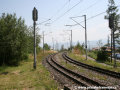 Falešná dvoukolejná trať, ve skutečnosti dvě koleje mířící do Tatranské Lomnice a Popradu-Tater | 6.8.2007