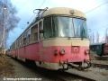 Jednotka 420 966-4 odstavená v depu Tatranských Elektrických Železnic v Popradu. | 16.3.2009