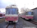 Jednotky 420 959-9 420 953-2 a 420 966-4 odstavené v depu Tatranských Elektrických Železnic v Popradu. | 16.3.2009