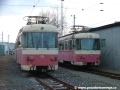 Jednotky 420 959-9 a 420 953-2 odstavené v depu Tatranských Elektrických Železnic v Popradu. | 16.3.2009