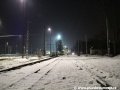 Opuštěné a zasněžené kolejiště depa Trenčianské Elektrické Železnice v Trenčianské Teplé. | 1.2.2012