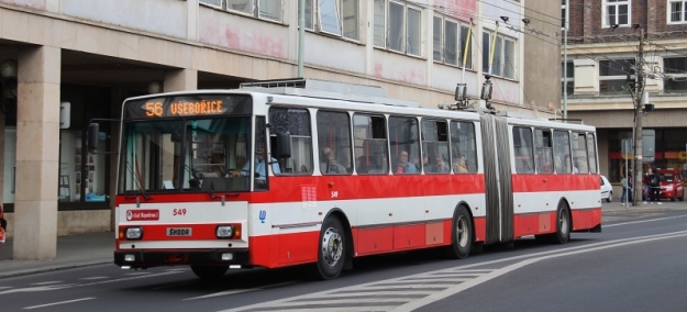 Trolejbus Škoda 15Tr08/6 ev.č.549 z roku 1992. | 4.4.2014