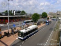 Pohled na přestupní uzel Centraal Station - zleva: železnice, autobusy, Sneltram. | 6.8.2010