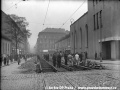 Rekonstrukce kolejí na Andělu, v popředí jsou patrné koleje vlečky Ringhoffer. | 1935
