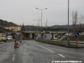 Snesený most železniční vlečky | 4.2.2011