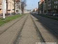 Původní podoba tramvajové tratě v úseku Lotyšská - Podbaba.
