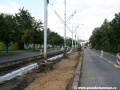 Různé fáze přípravy spodku tramvajové tratě. | 23.7.2011