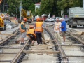 Zřizování tratě systémem w-tram mezi Podolskou vodárnou a Vyšehradským tunelem. | 29.7.2011