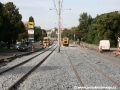 Rekonstruovaná trať mezi Přístaviště a Dvorci s položenými bezžlábkovými kolejemi. | 11.8.2011