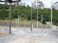 Smyčka Radlická je již takřka dokončená, došlo k pokládce dlažby, sadovým úpravám a instalaci trolejového vedení. | 2.8.2008