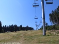 Obnovená rozhledna na skokanském můstku K88 na Zadově v lyžařském areálu Kobyla. | 7.8.2015